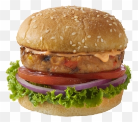 Fast Food Tofu Burger Transparent Png All - Patty,Tofu Png