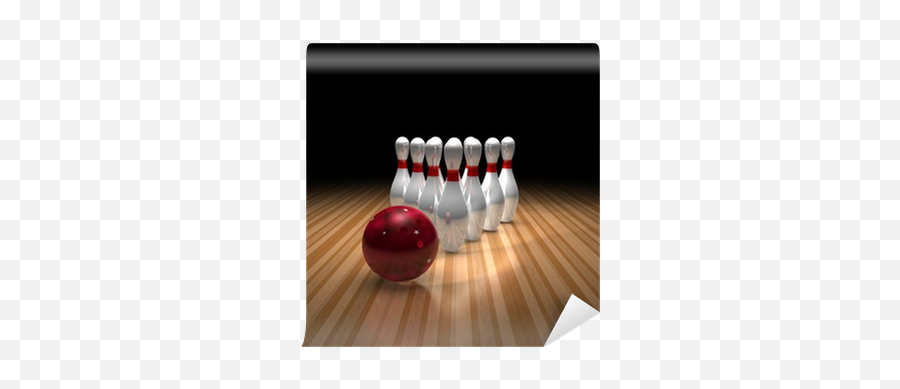 Bowling Ball And Ten Pins Wall Mural U2022 Pixers - We Live To Change Bowling Ball Png,Bowling Pins Png