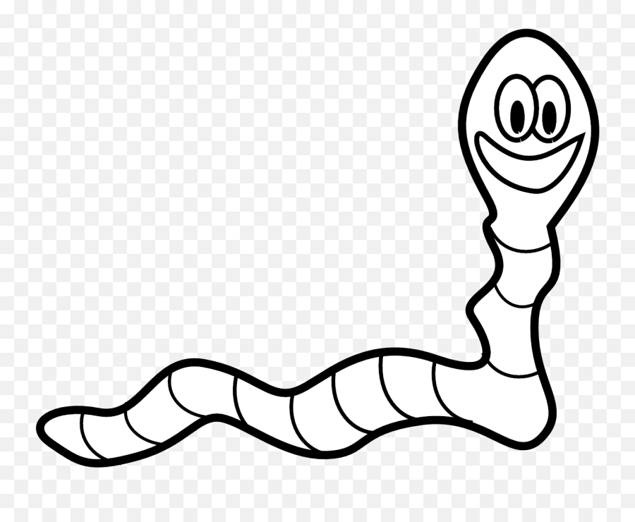 Clipart Of Brunette Worm And Glow - Line Art Png Download Line Art,White Glow Png