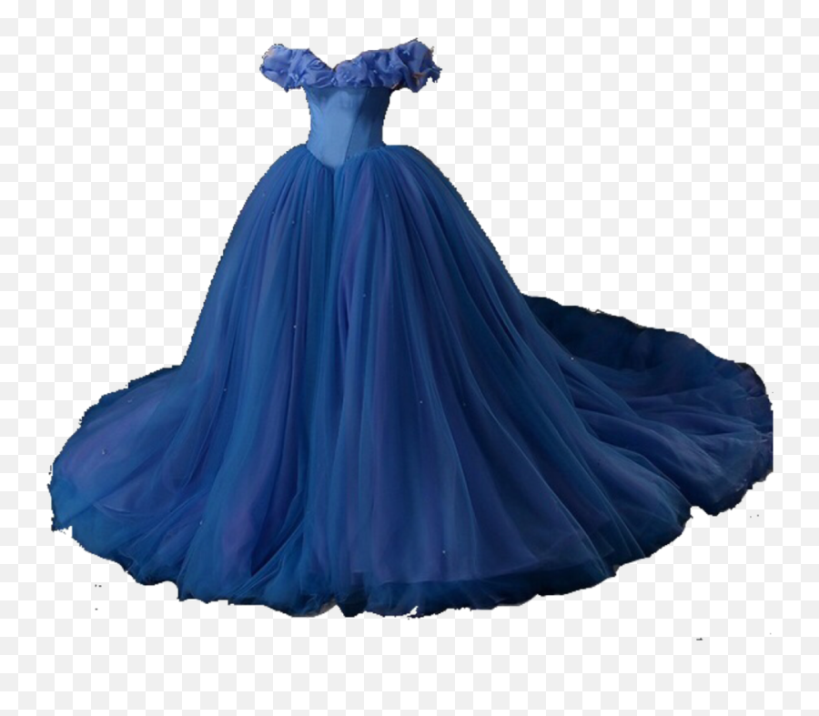 Blue Dress Queen Princess Cinderella Cute Aesthetic - Transparent Princess Dress Png,Cinderella Png