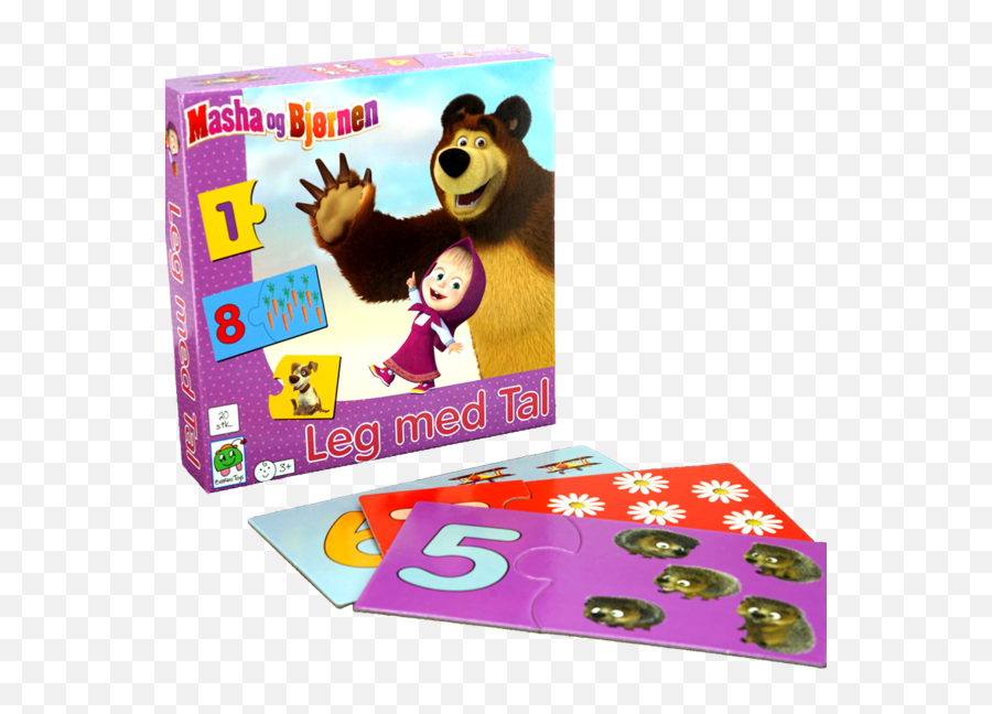 Masha And The Bear Number Game U2013 Mette Qvist - Cartoon Png,Masha And The Bear Png