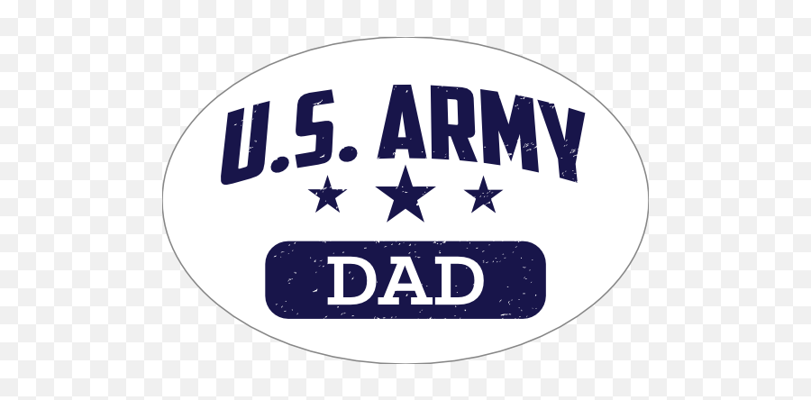 Us Army Dad Oval Sticker - Carmel Mountain National Park Png,Us Army Logo Transparent
