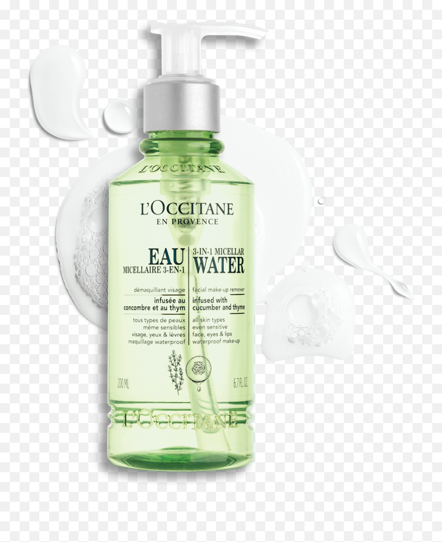 Cleansing 3 - In1 Micellar Water Skincare Lu0027occitane L Occitane Micellar Water Png,Water Texture Png