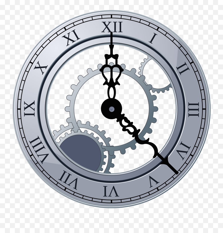 Roman Clock Clip Art - Vector Clip Art Online Many Times Do A Hands Overlap Png,Clocks Png