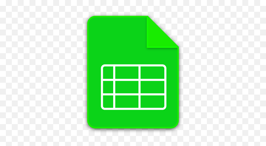 Google Spreadsheet Icon - Spreadsheet Icon Green Png,Google Docs Icon Png