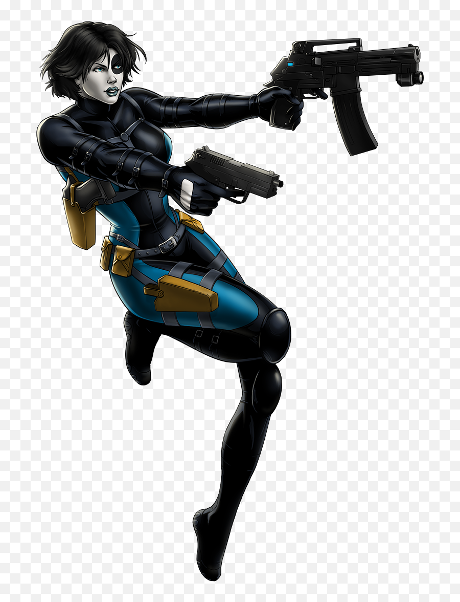 Domino Portrait Art - Marvel Avengers Alliance Female Marvel Avengers Alliance Domino Png,Domino Png