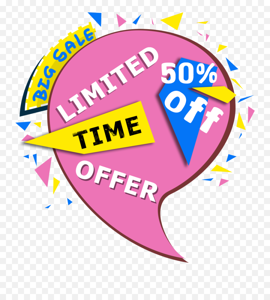 Colorful Limited Time Offer Png Image - Illustration,Limited Time Offer Png