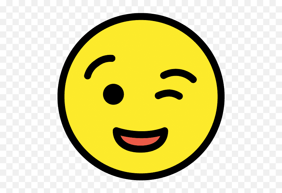 Winking Face Emoji Clipart Free Download Transparent Png - Wink,Laughing Face Emoji Transparent