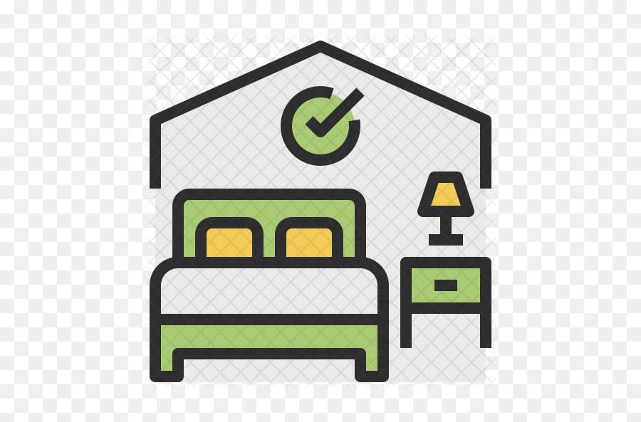 Room Icon Of Colored Outline Style - Hotel Room Icon Png,Room Png
