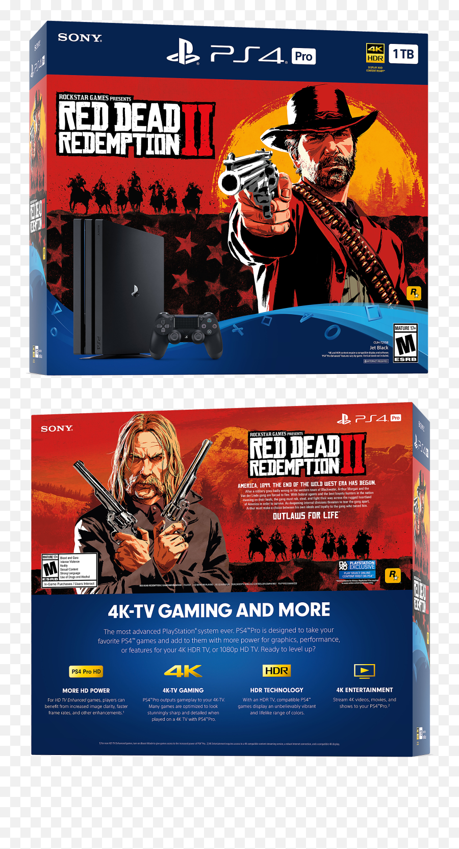 Red Dead Redemption 2 Ps4 Pro Bundle - Playstation Png,Red Dead Redemption 2 Logo Png