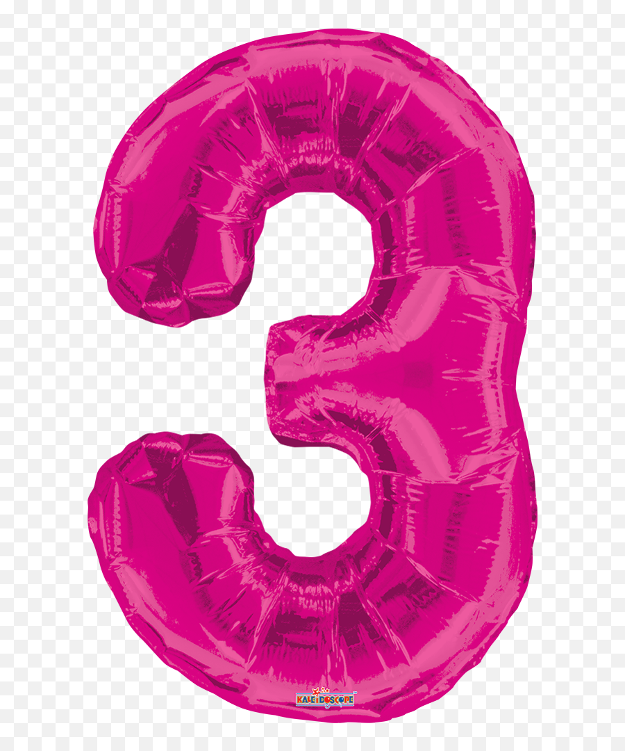 Globo Numero 3 36in - Frozen 3 Balloon Png,Numero 3 Png