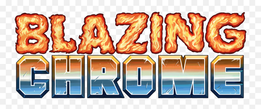 The Arcade Crew - Blazing Chrome Game Logo Png,Chrome Logo Transparent