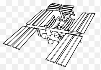 International Space Station - International Space Station Outline Png,Space Station Png