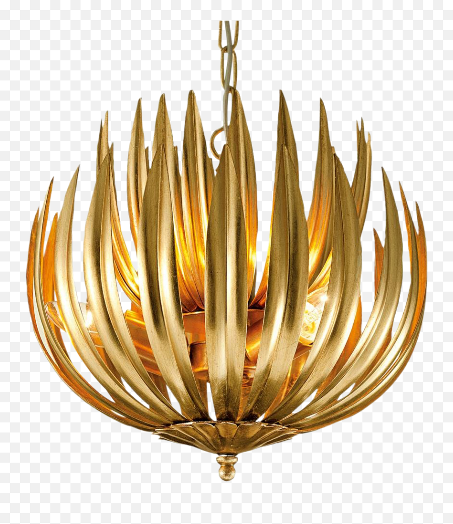 Florentine Antique Gold Leaf Artichoke Light 138 - Luxury Chandelier Png,Gold Leaves Png