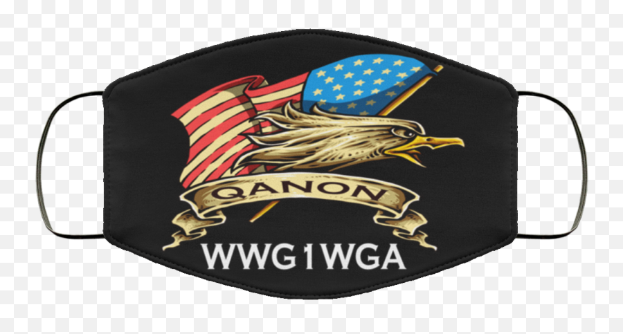 Qanon American Flag Eagle Q Anon Wwg1wga Face Mask - Face Masks With Inspirational Quotes Png,American Flag Eagle Png
