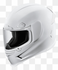 Icon - Airframe Pro Gloss White Motorcycle Helmet png