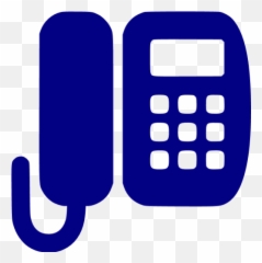 Navy Blue Office Phone Icon - Romanesque Bridge Besalú png