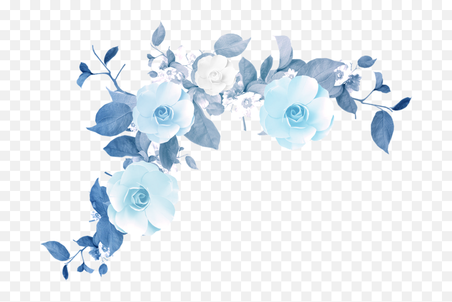 Floral Flower Blue Babyblue Flowers Png - Blue Transparent Background Flowers,Blue Flowers Png