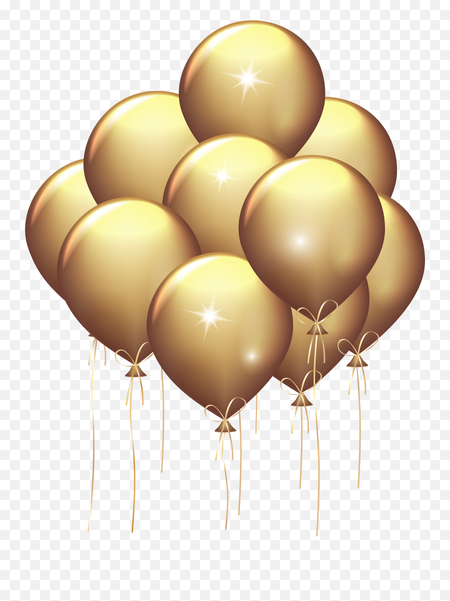 Balloons Transparent Gold Free Download Png