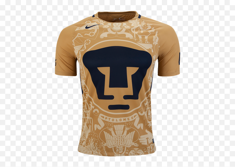 Unam Pumas Home Soccer Jersey Png