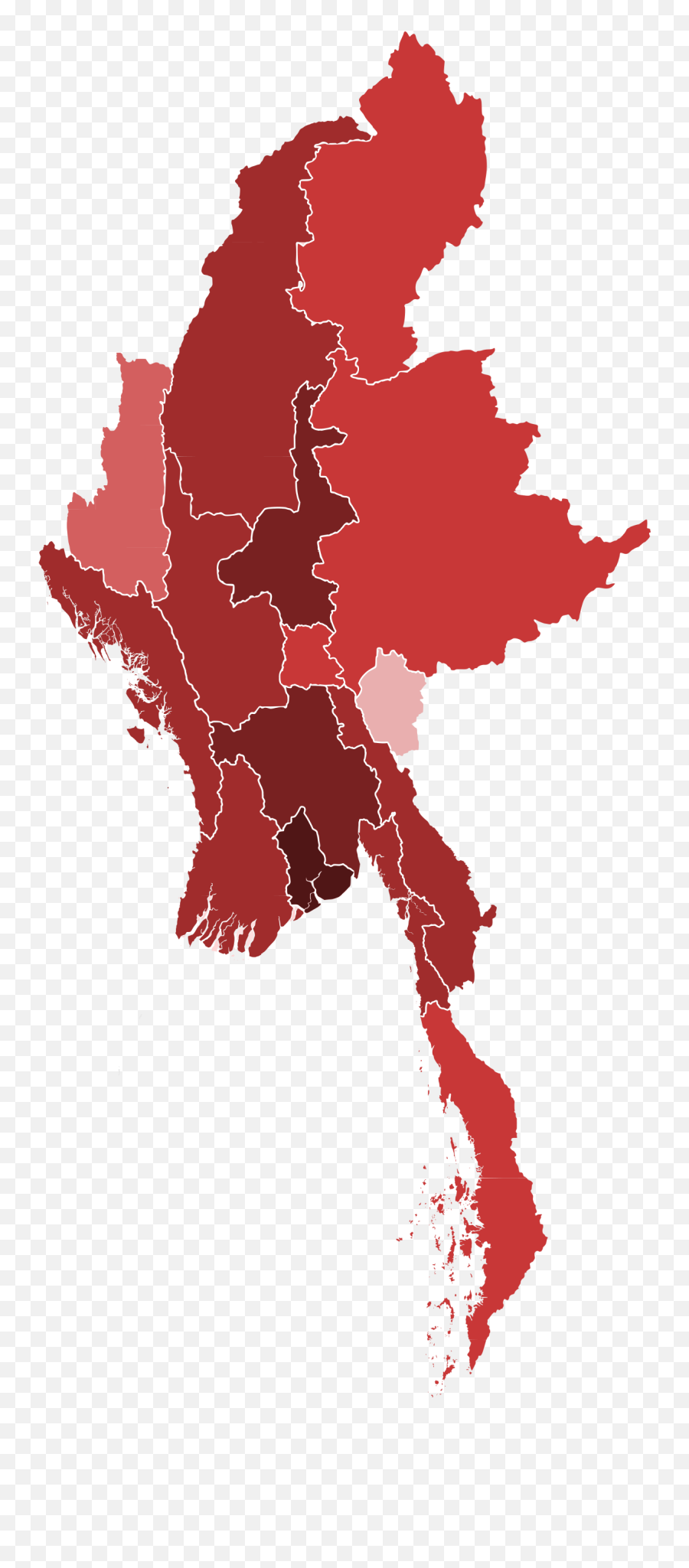 Covid - Myanmar Map Png,Map Cluster Icon