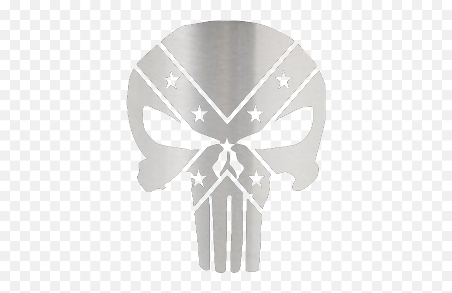 Punisher Rebel Flag Decal - Punisher Skull Rebel Flag Png,Rebel Flag Png