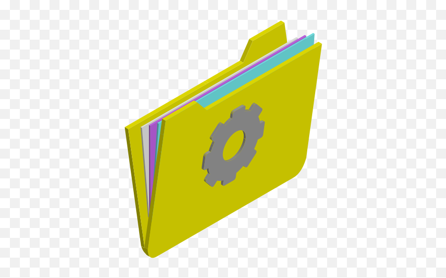 Install Settings Folder Free Icon Of Isometric Folders - Horizontal Png,How To Install Icon