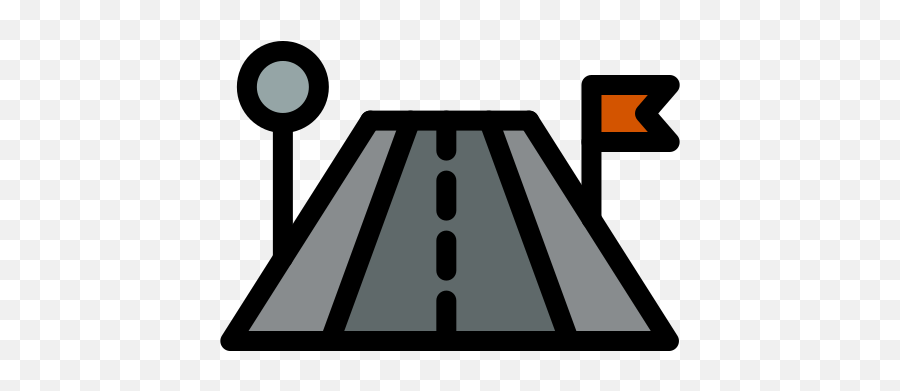 Road Map Flag Sign Free Icon Of Navigation - Dot Png,Road Sign Icon