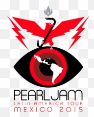 Latin America Tour 2015 - Pearl Jam Logo Mexico Png,Pearl Jam Logo