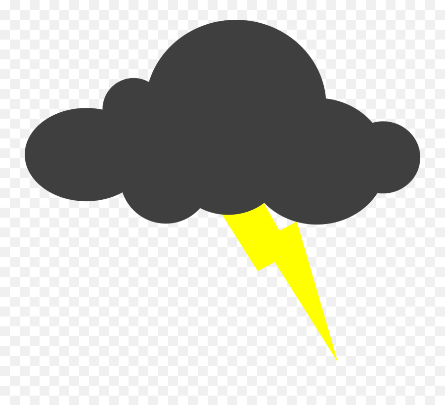 Buy Clip Art - Cartoon Cloud With Lightning Png,Cartoon Cloud Transparent