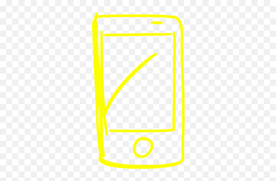 Yellow Smartphone 8 Icon - Smartphone Png,Cellphone Icon Transparent