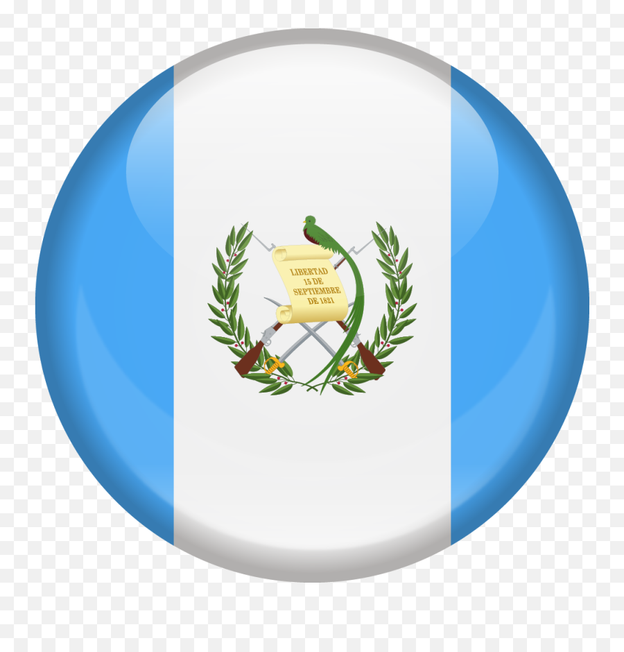 Guatemala Circle Flag Png Image With No - Color Of The Guatemala Flag,Guatemala Flag Png