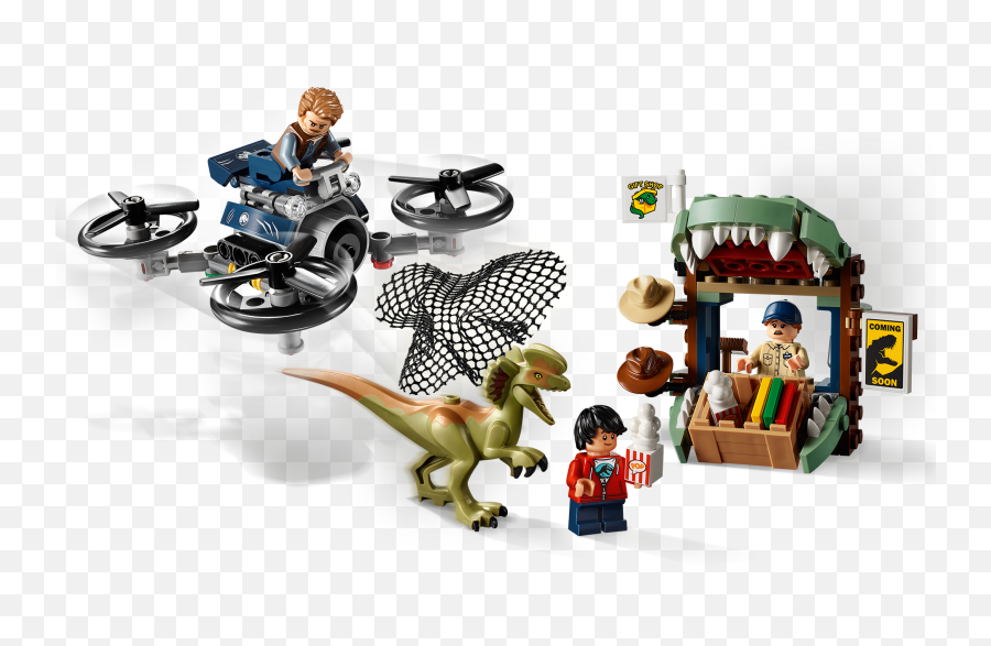 Dilophosaurus - Jurassic World Figurine Dinosaure Lego Png,Lego Jurassic World Icon