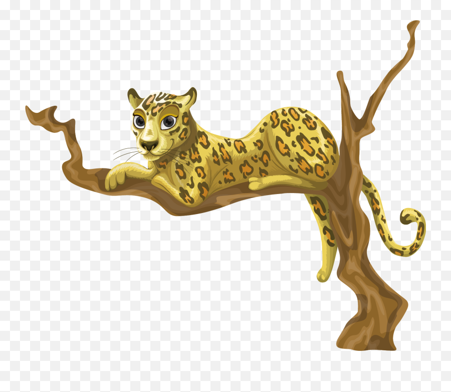 Download Puma Logo Clipart Jaguar - Leopard In A Tree Jungle Tree Clip Art Png,Puma Logo Png