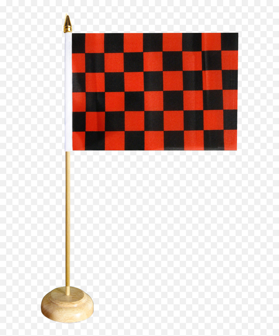 Download Checkered Red - Black Table Flag Flag Full Size Claret And Blue Flag Png,Checkered Flags Png