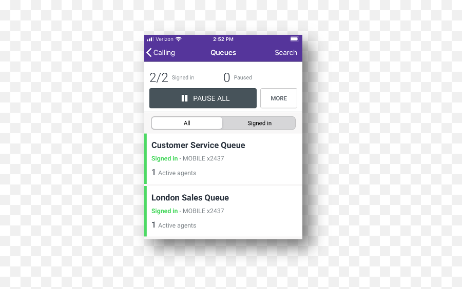 Call Queues U2013 Fuze Help Center - Dot Png,Verizon Icon List