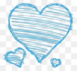 Doodle Heart Clip Art Freeuse - Hand Drawn Transparent Icon png