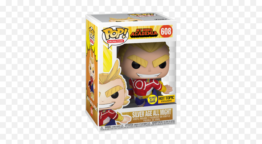 Animation My Hero Academia All Might Silver Age Glow In The - My Hero Academia Figurines Pop Png,All Might Png