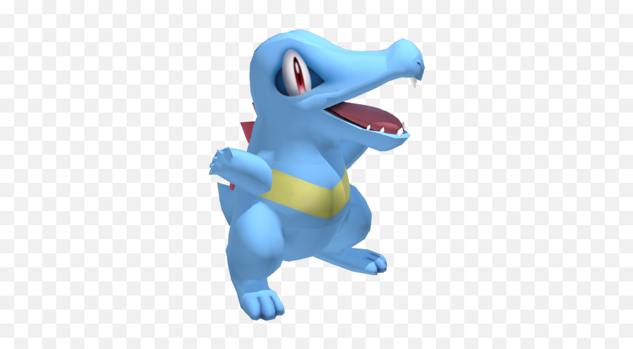 Gamecube - Super Smash Bros Melee Totodile Trophy The Cartoon Png,Totodile Png