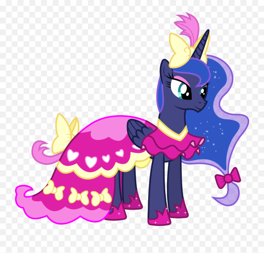 Clipart Of The My Little Pony Princess Luna Dress Free Image - Princess Luna With Dress Little Pony Png,Mlp Icon Download