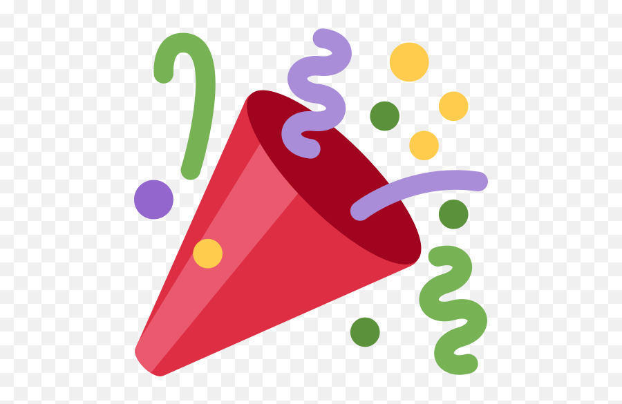Party Popper Emoji Tada Png Twitter Icon Meanings
