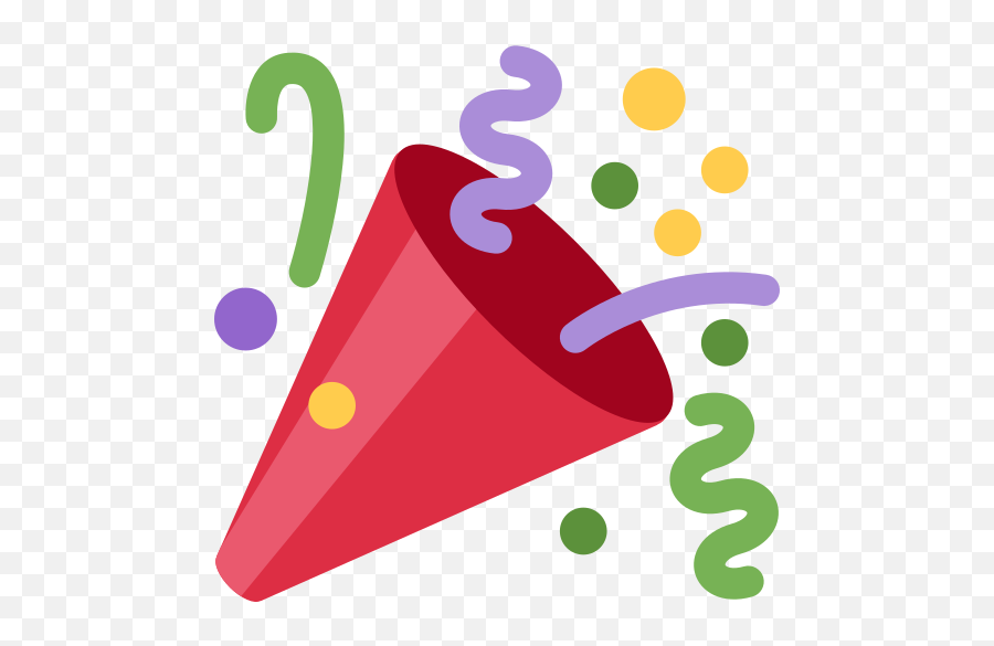 Party Popper Emoji Tada Png Twitter Icon Meanings - free transparent ...