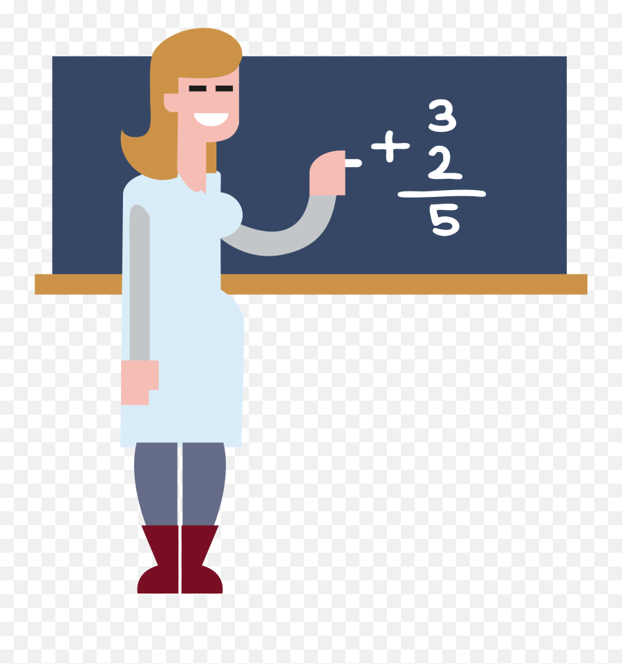 Math Clipart Teacher - Math Teacher Png,Teacher Transparent Background