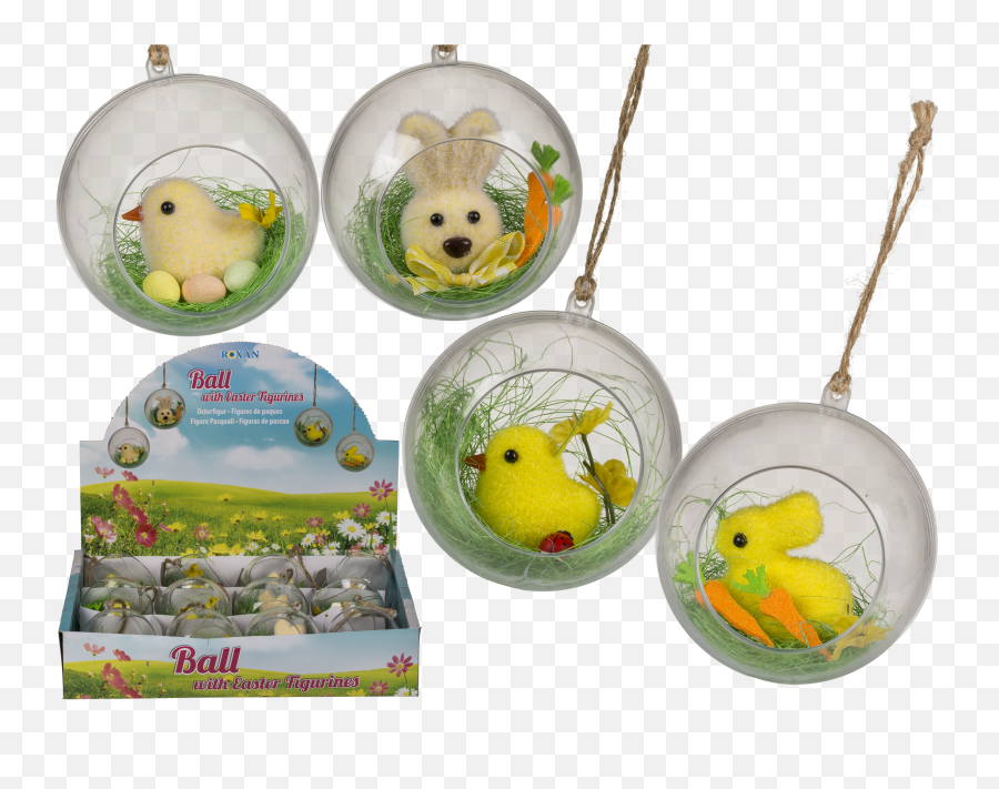 Plastic Ball With Easter Figurines U0026 Grass - Out Of The Blue Kg Png,Easter Grass Png