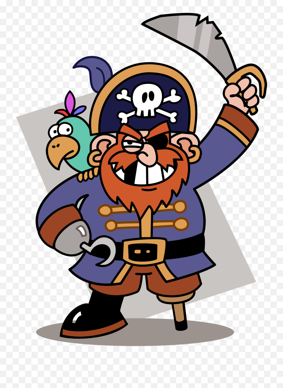 Pirates Png Download Free Clip Art - Cartoon Pirate Transparent Background,Pirates Png