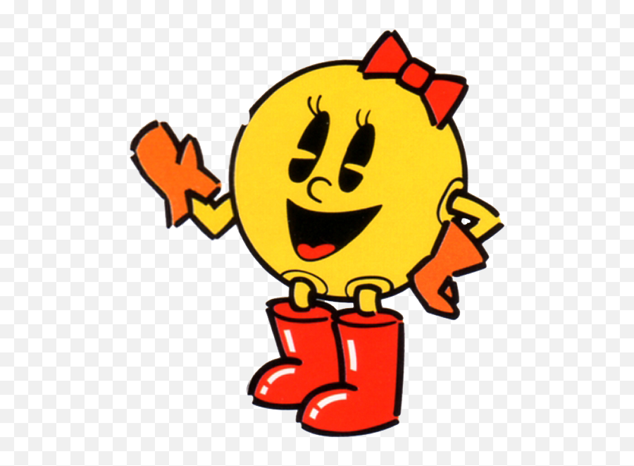Ms - Ms Pac Man Png,Pac Man Transparent