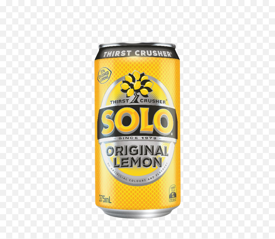 Solo Lemon 24 X 375ml Cans - Solo Lemon Png,Lemons Png