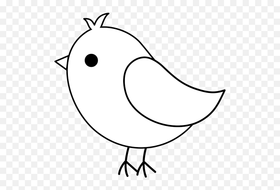 Cute Bird Drawing Easy Png Outline