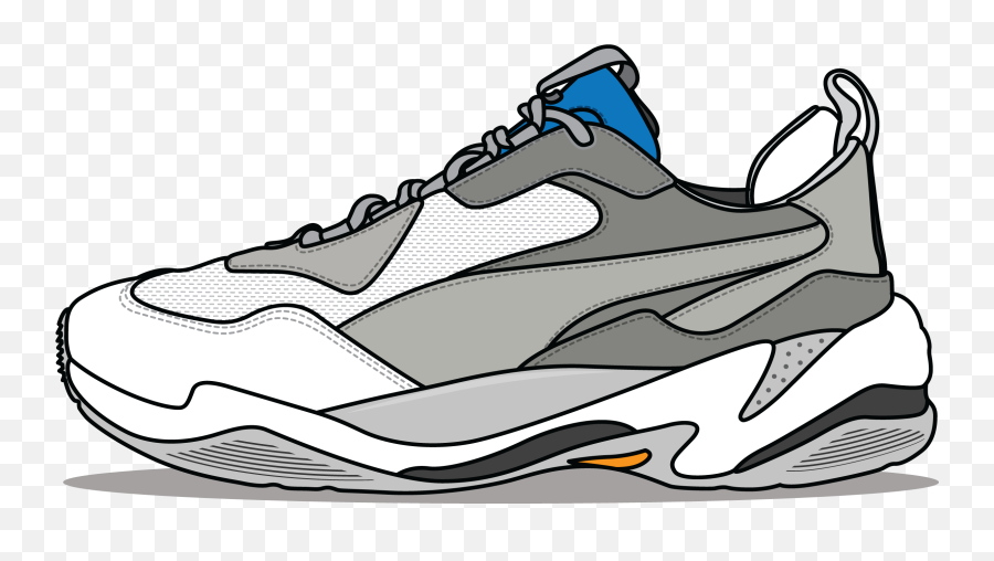 puma shoe drawing