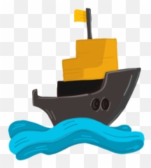 Ship Sea Deck Wave Illustration - Transparent PNG u0026 SVG Barco No Mar Png